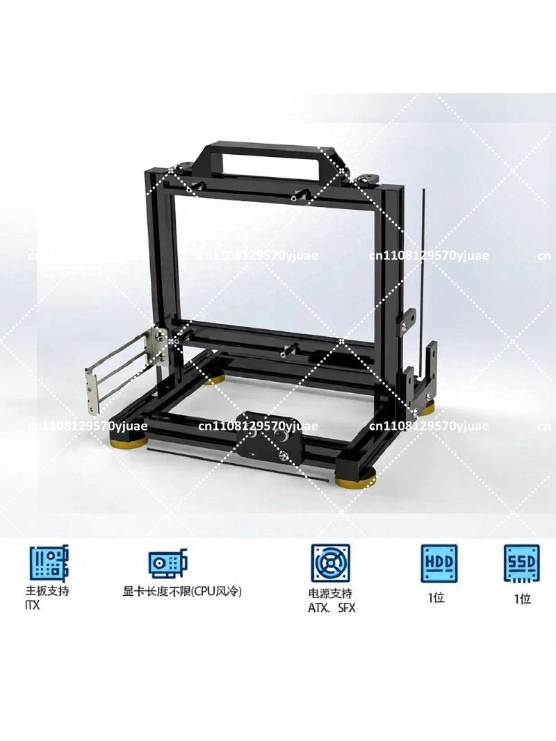 Aluminum Open Frame Test Bench Water Cooling - Châssis de banc de test PC