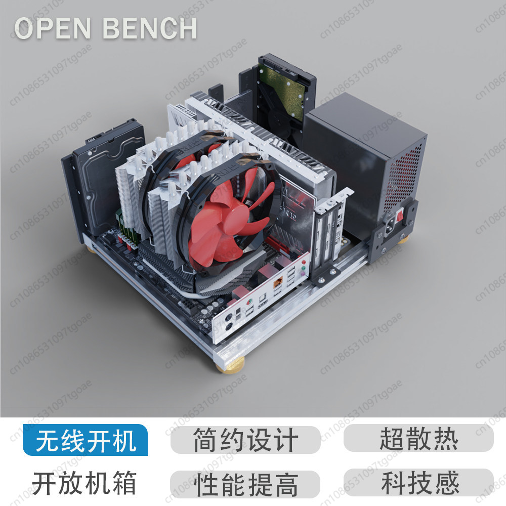 Boîtier PC en aluminium plein  - Aluminum Open Frame Test Bench Water Cooling avis et prix