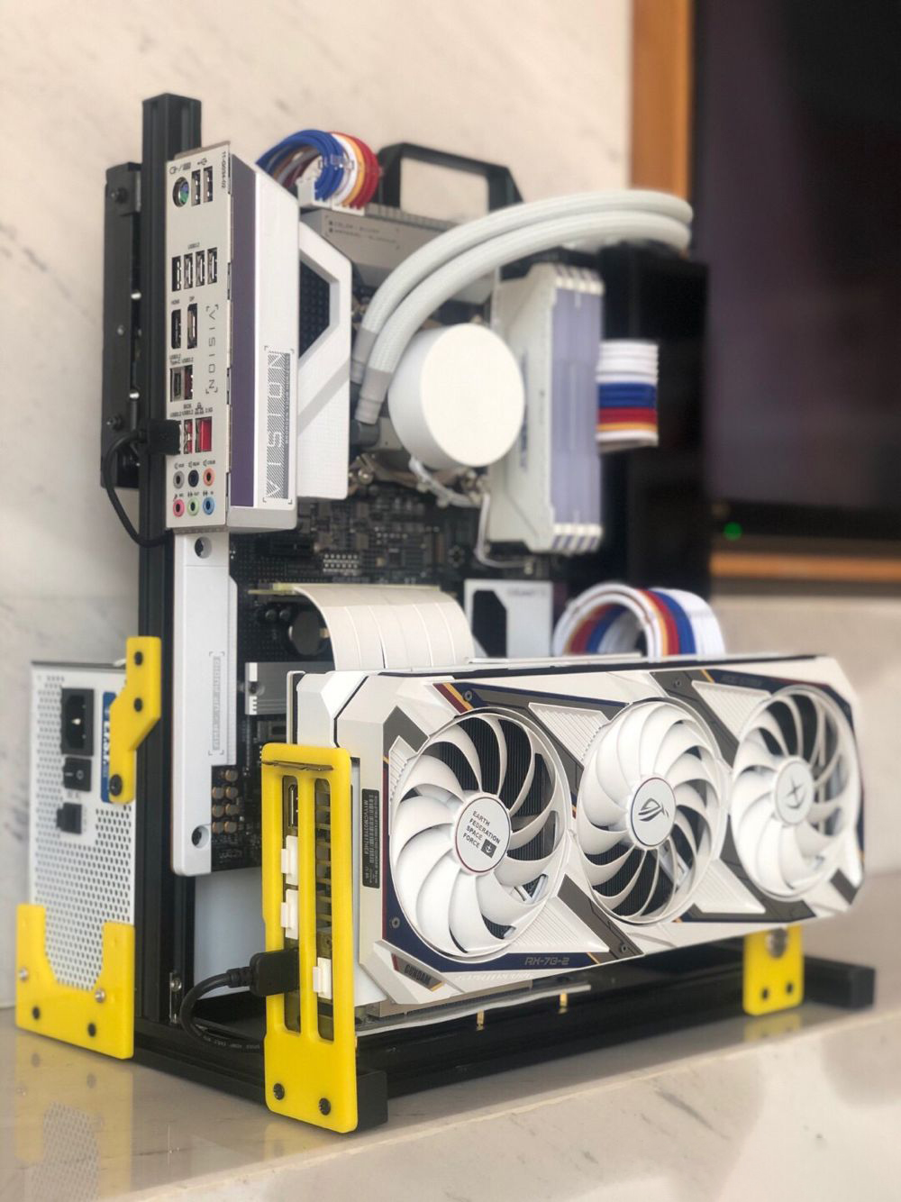 ATX EATX PC banc de Test poign - Aluminum Open Frame Test Bench Water Cooling avis et prix